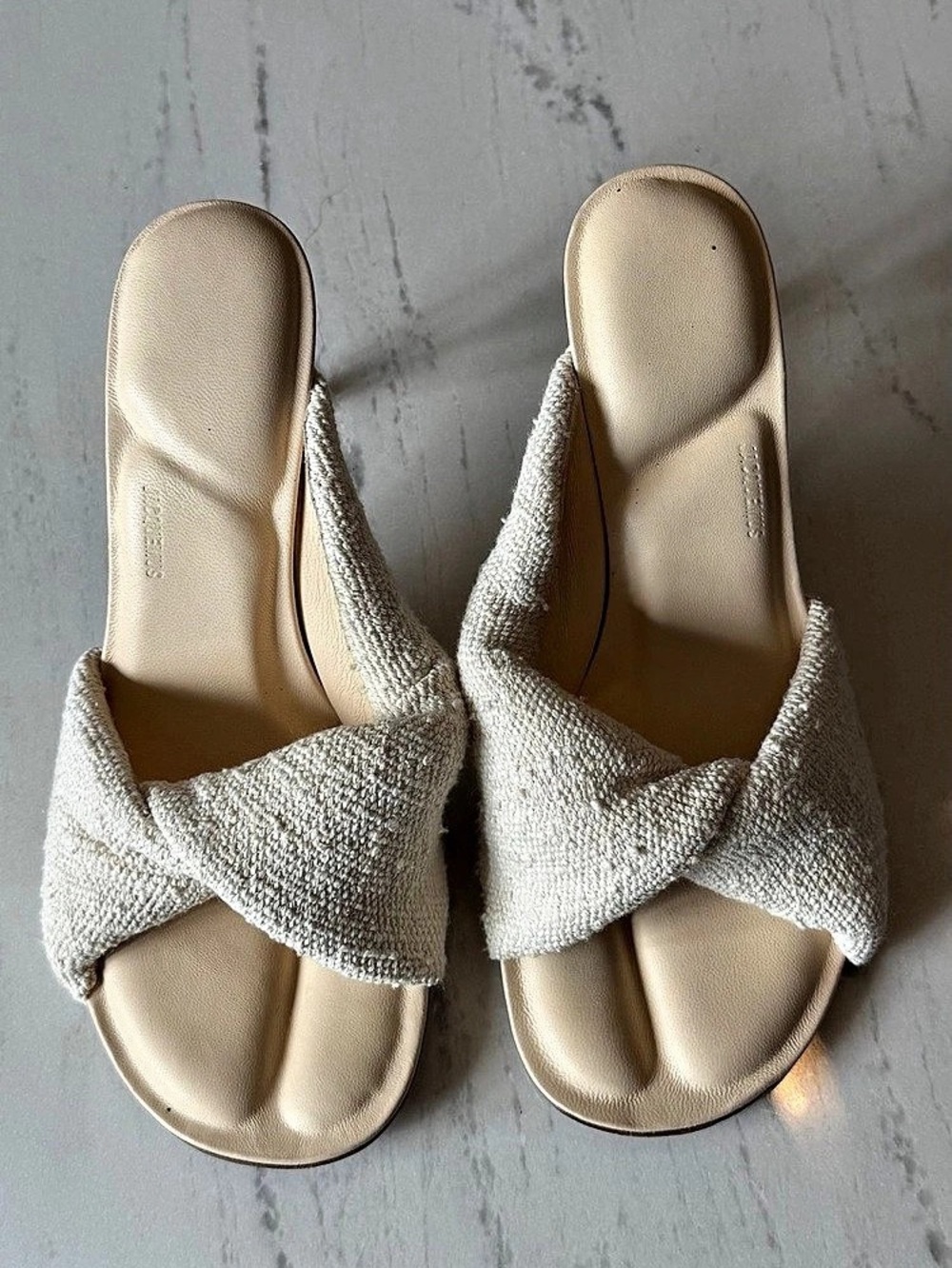 Jacquemus Les Mules Cubisto Beige Heels